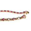 Image 2 : 2 Gold Plated Tennis Bracelets W/Rubies