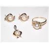 Image 1 : 9.00mm Pear ,Ring,Pearl Pendant & Pearl Earrings