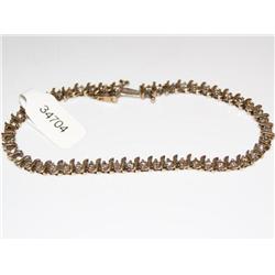 1.50Ctw Diamonds Tennis Bracelet SSS Link Design