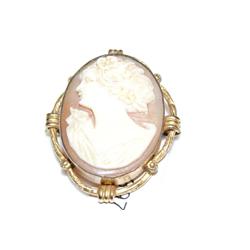 10k Gold Filled Antique Cameo