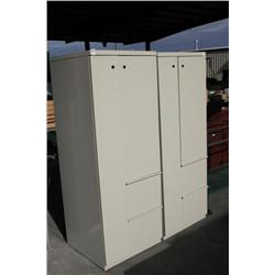 2 Metal Locker Cabinets
