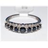 Image 1 : 1.00Ctw AAA Cashmere Sapphires & Diamond Ring