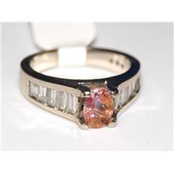 1.00Ctw Diamond & Mystic Topaz Ladies Ring