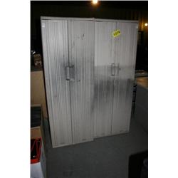 2 Plastic Cabinets