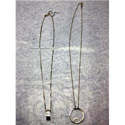 Diamonds Designer Necklace Silver