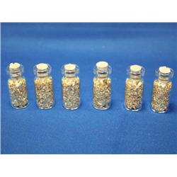 Lot 6 Bottles Gold Flakes