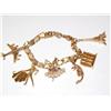 Image 1 : 14K Gold Charm Bracelet 30.5g