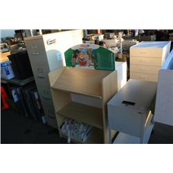 Lot Of 3 Cabinets & Book Shelf