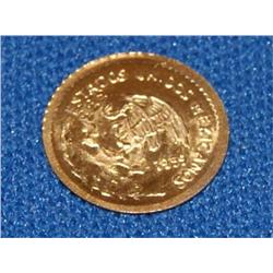 1959 20 Peso Gold Coin