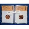 Image 1 : 2 1982-P MS70 Lincoln Memorial Cent