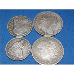 Lot Of Dollars & Half Dollars (all copies)