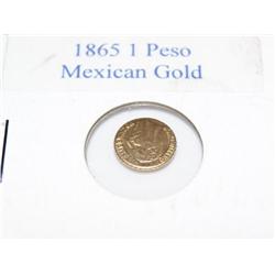 1865 Gold Peso Coins Times The Money