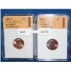 Image 1 : 2 1982-P MS70 Lincoln Memorial Cent