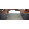 Image 1 : Brown U-Desk w/ Drawers