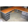 Image 1 : Brown Corner Desk w/ Drawers