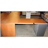 Image 3 : Brown Corner Desk w/ Drawers
