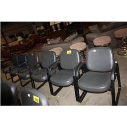 Lot of 6 Grey Chairs