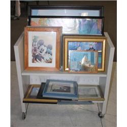 Rack Lot of Misc. Framed Disney pic