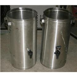 2 Metal Drink Canisters