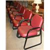 Image 1 : Lot of 6 Red Chairs