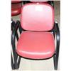 Image 2 : Lot of 7 Red Chairs