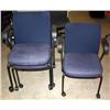 Image 1 : 4 Matching Blue Knoll Office Chairs