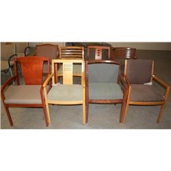 Lot of 8 Misc. Wood Framed Chairs