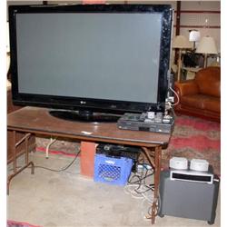 60" 1080P HD LG Plasma TV w/ DVD Player & System