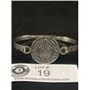 Image 2 : Lovely .925 Sterling Silver Aztec Bangle Bracelet