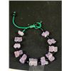 Image 2 : Lovely Hand Carved Purpe Chinese Jade Bead Bracelet, Chicken, Monkey, Rabbit, Etc