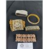 Image 1 : Bag Of White & Colour Rhinestone Bracelets & Crystal Bead Bracelet