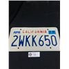 Image 1 : 1993  California License Plate