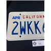 Image 2 : 1993  California License Plate