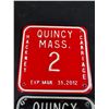 Image 2 : 2 Quincy Massachusettes "Taxi" License Plates. Very Clean