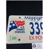 Image 2 : Unissued Mississippi "US Armed Forces Retired" License Plate. Very Clean