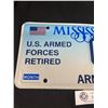 Image 2 : Mississippi "Ex POW" Armed Forces License Plate. Good Condition