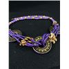 Image 2 : Nice Purple & Gold Wooden Beaded Necklace