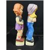 Image 2 : 2 Hummel Style Lg Figurines. Each Approx. 8" Tall. Made In Japan. Good Condition