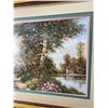 Image 2 : Very Nicely Framed & Matted Countryside Print, Approx. 37"x42"