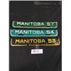 Image 1 : 1953,54, & 57 Manitoba License Plate Tags