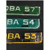 Image 2 : 1953,54, & 57 Manitoba License Plate Tags