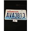 Image 1 : N.O.S 1990's Washington State License Plate, Very Clean