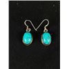 Image 2 : Good Pair of Sterling and Turquoise Earrings