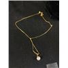 Image 2 : Gold Plated Necklace & 1 Gold Over Silver Necklace with Pearl