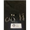 Image 1 : 3 Pairs of Earrings 1 is Sterling Silver