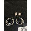 Image 2 : 3 Pairs of Earrings 1 is Sterling Silver