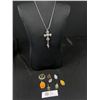 Image 1 : Cross Pendant with Chain and Miscellaneous Religious Pendants