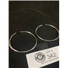 Image 2 : Pair 925 Hoop Earrings. Large