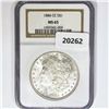 Image 1 : 1884-CC Morgan Silver Dollar NGC MS65