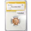 Image 1 : 1915-S Wheat Cent PGA MS64 RED